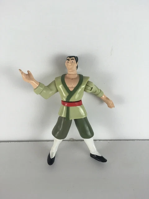 VINTAGE DISNEY MULAN Action Figure Green Pants And Shirt 4.5” $7.19