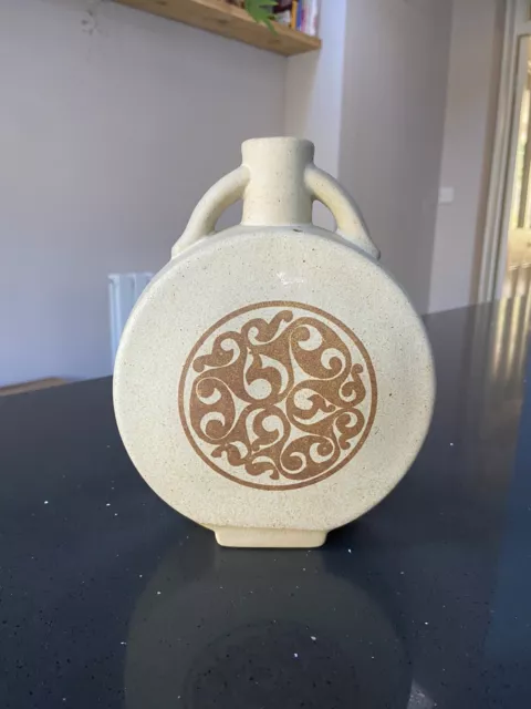 Studio pottery Stoneware flask Vase