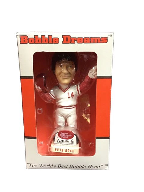 New Bobble Head Dreams Cincinnati Reds Pete Rose #14 Farewell To Riverfront