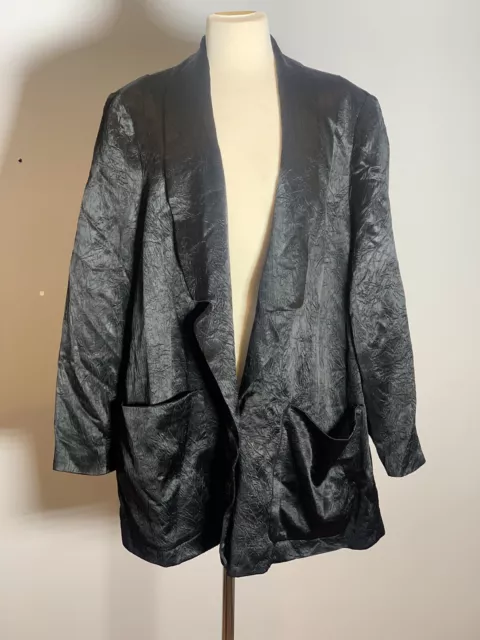 Rachel Comey Lovely Blazer With Crinkled Satin,Size-18,$695.99