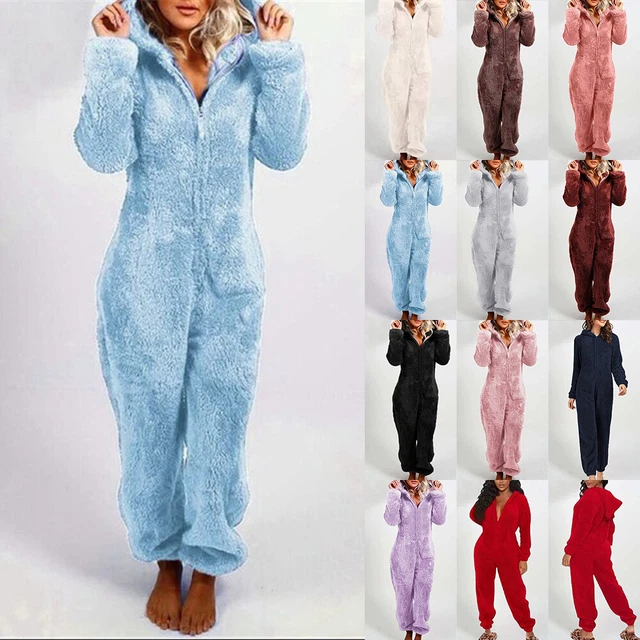 Womens Teddy Bear Pyjamas Set Comfy Warm & Cosy Soft Nightwear Comfort Fit  PJs