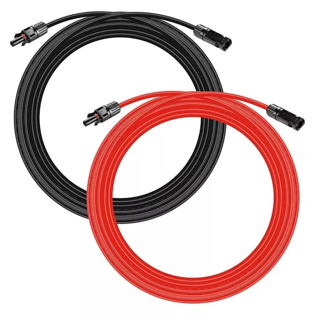 14 AWG Extension de panneau solaire DC évalué 6mm ² Fils solaires  Accueil