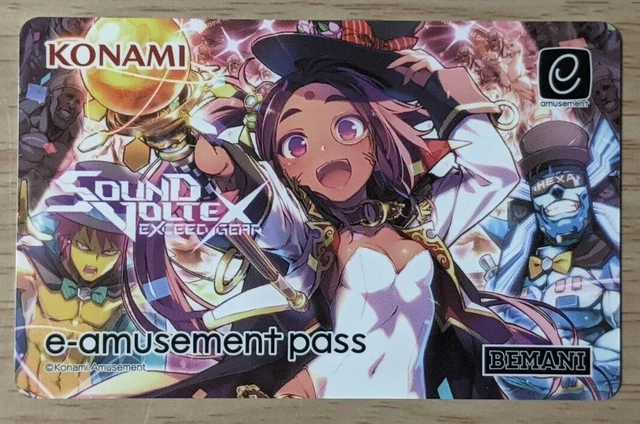 SHIPS FROM USA Unused Konami e-AMUSEMENT PASS Card Sound Voltex 