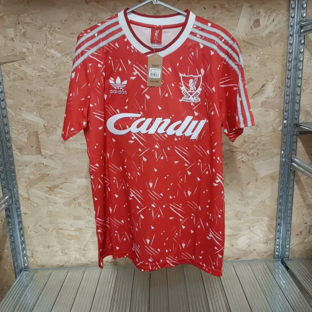 Liverpool Retro Short Sleeved 1989 Barnes Home Shirt - Large