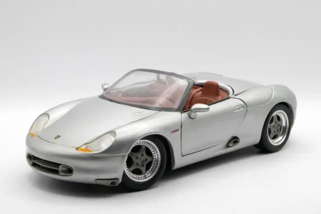 Maisto 1/18 Scale Porsche Boxster Concept In Silver Diecast Model Car