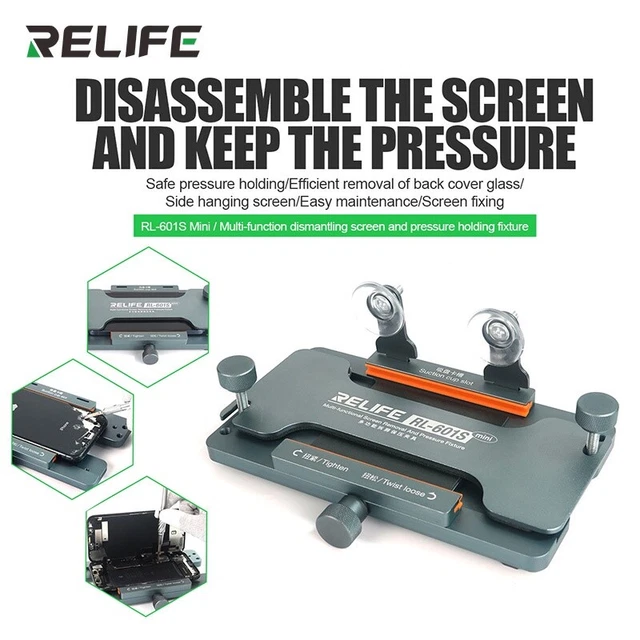 RELIFE RL601S MINI Dismantling Screen Pressure Holder Fixture Removal Phone Back RELIFE RL601S MINI Dismantling Screen Pressure Holder Fixture Removal Phone Back