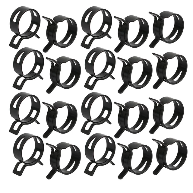 10Pz Abrazadera Tubo Aire 26mm Acción Tipo Resorte Tubo Flexible Pinza
