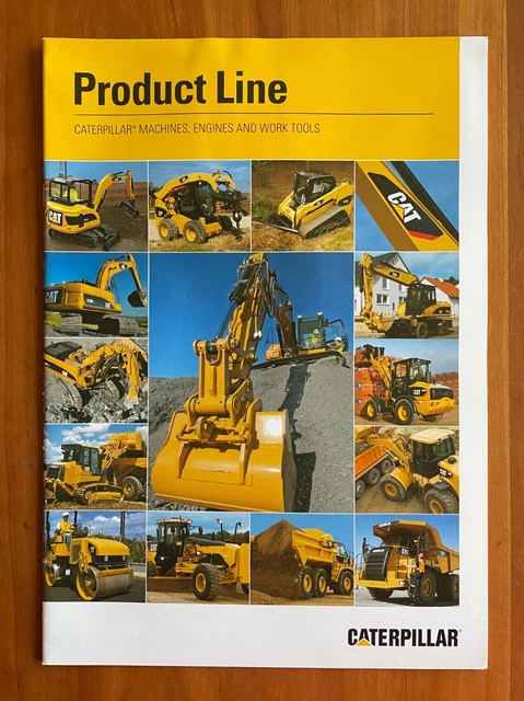 CATERPILLAR CAT PRODUCT Line Range Machines Engines & Work Tools ...
