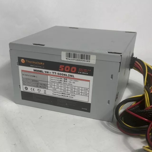 Thermaltake TT-500NL2NL  500W ATX SWICHING Power Supply  20+4pin 2