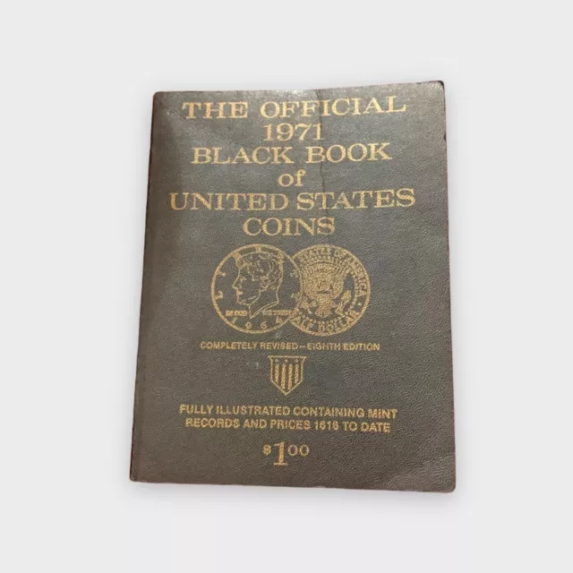 Vintage The Official 1971 Black Book of United States Coins