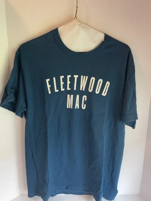 Fleetwood Mac Men's T-shirt World Tour 2014-2015 Blue Graphic Large