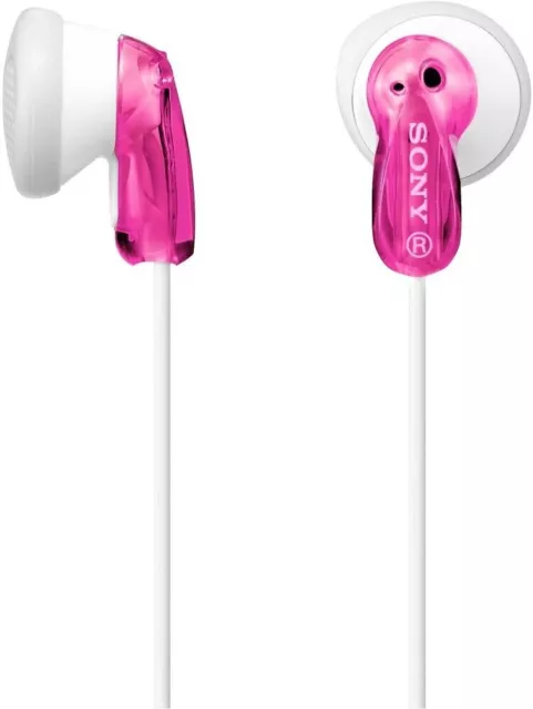 SONY Einstiegs-In-Ohr-Kopfhörer MDR-E9 pink-transparent "wie neu"