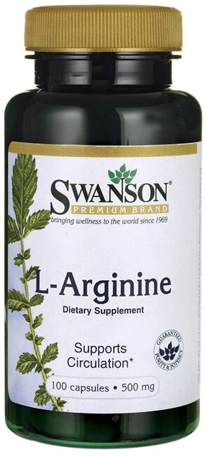 L-Arginin AjiPure L-Arginin 500mg 60 Kapseln SWANSON main image 1
