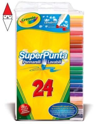 24 PENNARELLI MAXI PUNTA DISTR. BINNEY & SMITH Crayola ARTICOLO DISEGNO CRAYOLA 