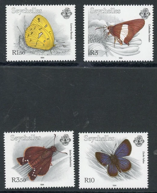 Seychellen 790-93 postfrisch Schmetterlinge #HB216