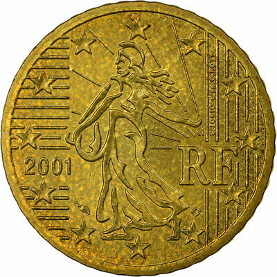 [#731139] France, 50 Euro Cent, 2001, TTB, Laiton, KM:1287