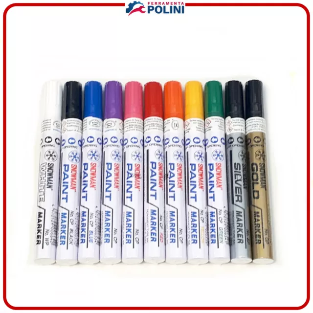 Pennarello Marcatore Indelebile A Smalto Snowman Paint Marker