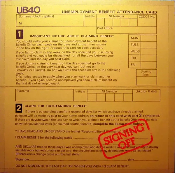 Ub40 Signing Off graduate Records Vinyl LP