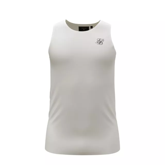 SikSilk Mens Esntial Vest Top Muscle