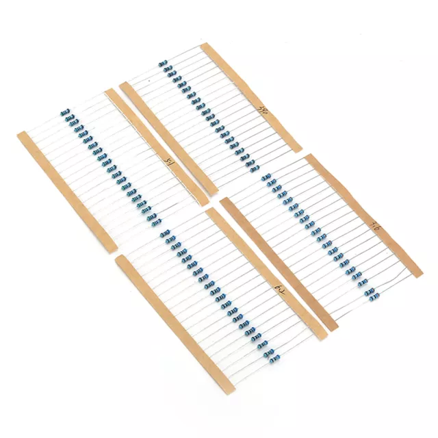 0.25W Resistance Set Metal Film Resistor 1/4W 130 Values For Electronic