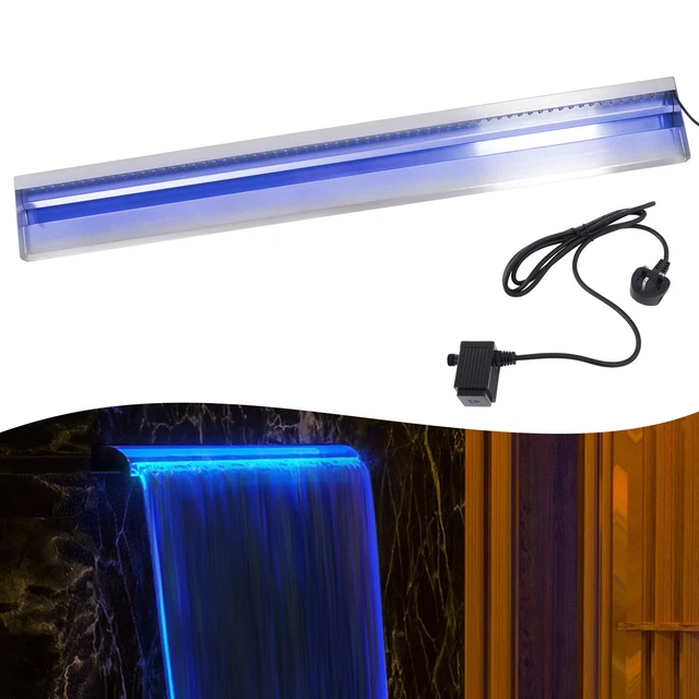 Waterfall Pool Fountain Pond Garden Stainless Steel Spillway Cascade Outdoor USA