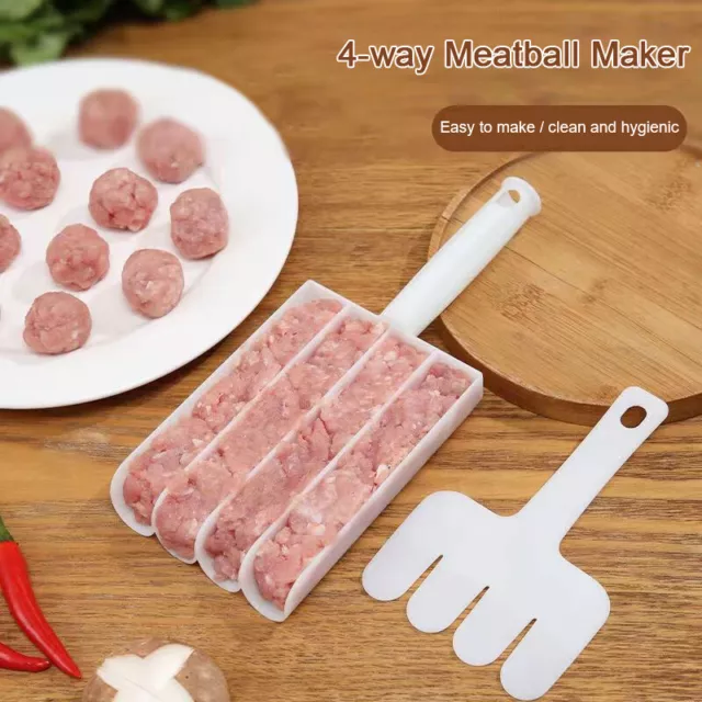 Kitchen Triple Meat Ball Maker, Meat Ball Scoop with Cutting Spade Ball SN❤