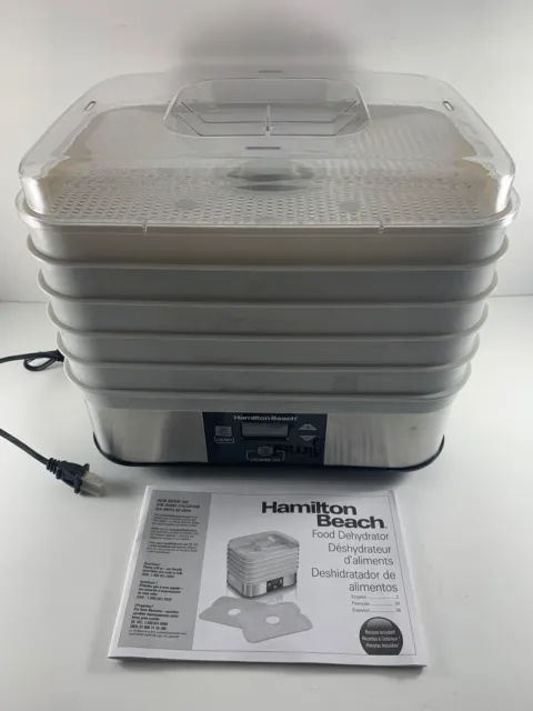 Hamilton Beach 5 Shelf Digital Food Dehydrator Model# 32100