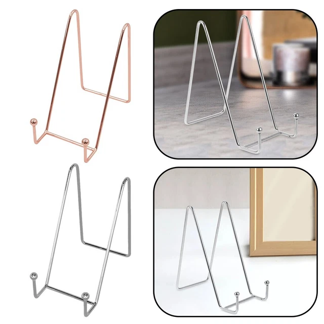Support Multifonction Pour Cadre Photo Ou Assiette - Présentoir élégant Blanc Pour Table Ou Bureau
