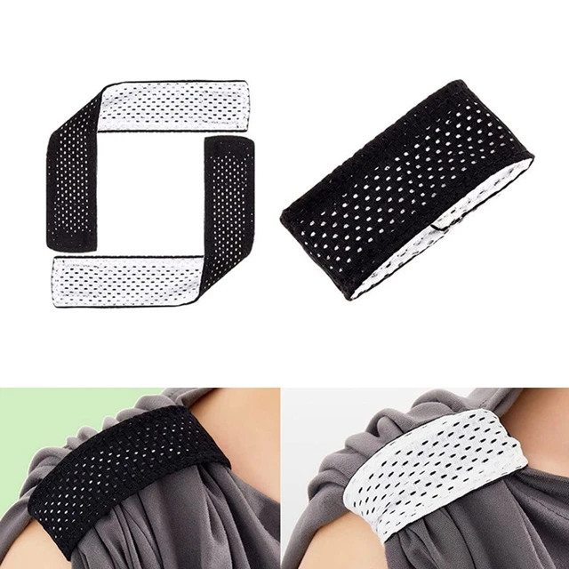 Brandneu Hemdärmel Strap Doppelseitig Schwarz-weiß Atmungsaktives Mesh