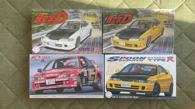 [4ER SET] 1/24 DC2 Integra Type R unmontiert - Fujimi Initial D APEX ...