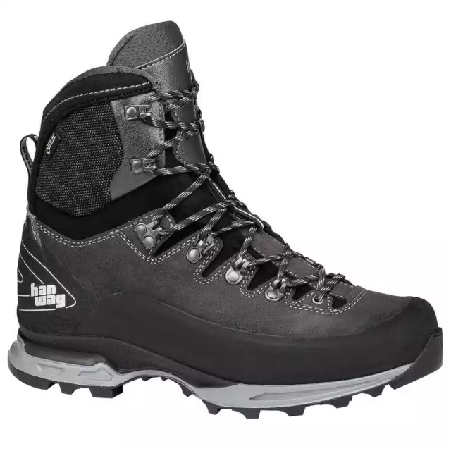 Hanwag Alverstone II Wide GTX Asphalt/Light Grey Size 8.5 Trek Boot H201900-08.5