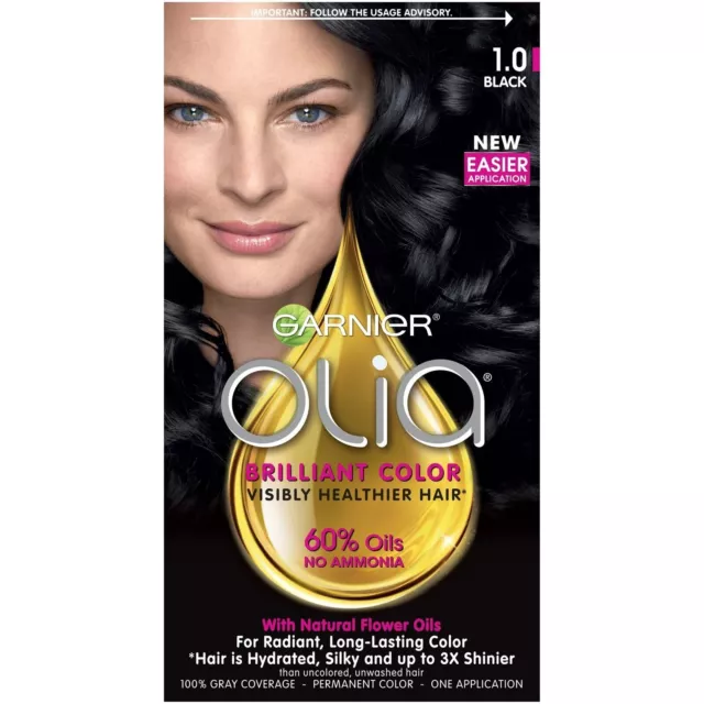 Garnier Olia Ammonia-Free Brilliant Color Oil-Rich Permanent Hair Color, 1.0