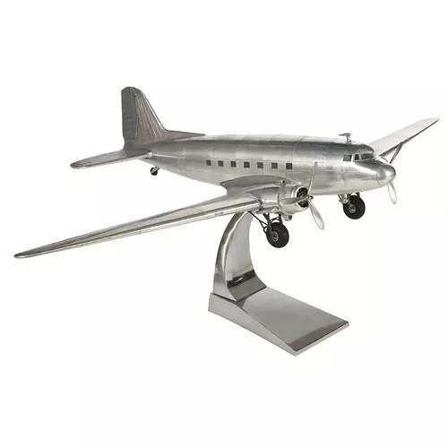 Authentic AP455 Douglas DC-3 Dakota Aluminum Metal 26" Desk Top Model Airplane