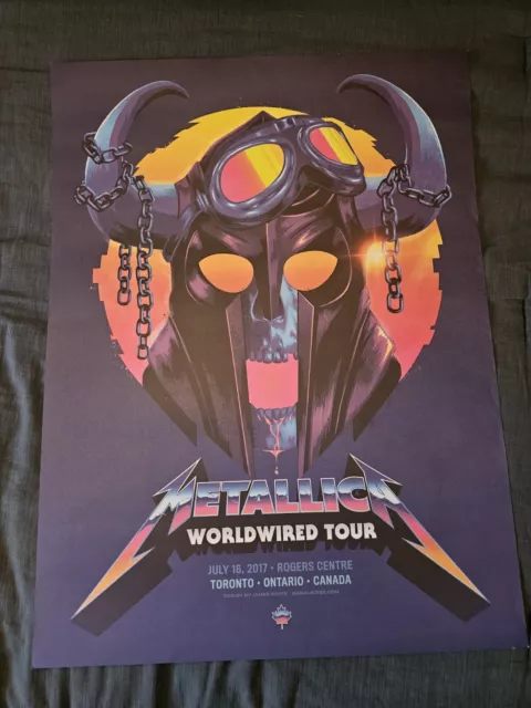 Offical METALLICA Concert POSTER VIP Only Available JULY 16 2017 ROGERS CENTER