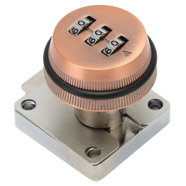 (Bronze)Combination Cam Lock Cabinet Lock With Password Code Solid Polishing