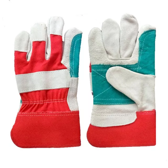 Heavy Duty Welding Gloves Gauntlets Welders Leather Work Gloves Protective Golve