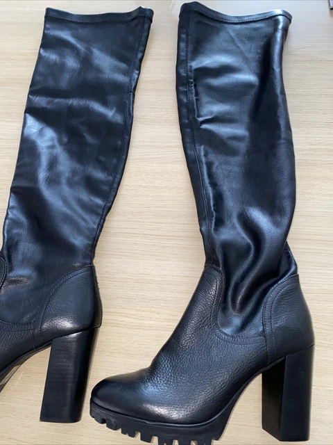 Bottes Cuir à Clous IRO Marsaba - Taille 38 (US 7) - Montant Genou - Neuf Avec Boîte