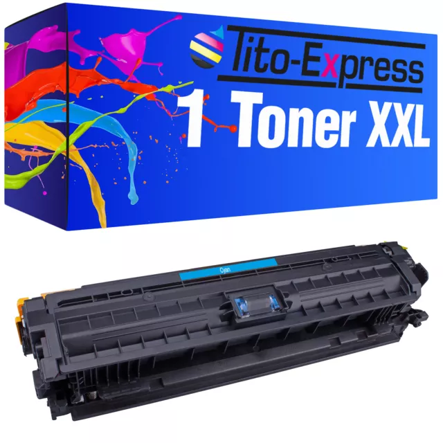 Toner XXL Cyan PlatinumSerie für HP CE741A Color LaserJet CP 5225 CP 5225 DN CP