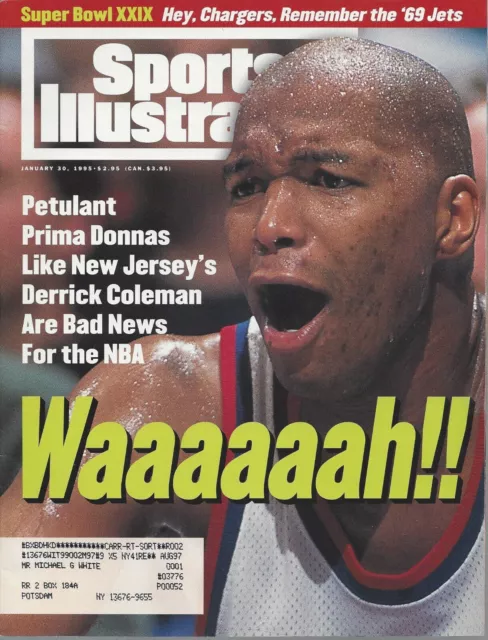 January 30, 1995 Derrick Coleman New Jersey Nets Sports Illustrated