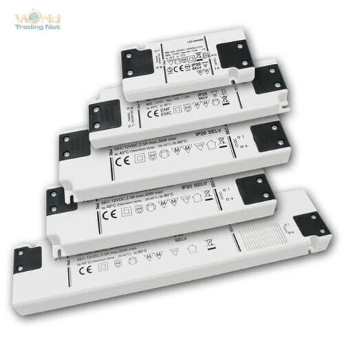 LED Trasformatore Slim Piatto 12V 6-60W, Ballasta Evg Driver