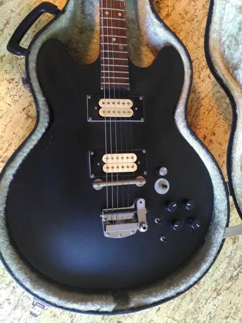 E-Gitarre gebraucht - Epiphone? - matt schwarz - Made in West Germany