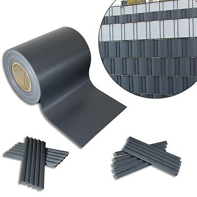 2,9 €/m² PVC protezione visiva strisce doppio Bastone Stuoie RECINZIONE Pellicola Plane ANTIVENTO 