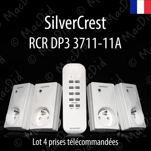 Lot De 2 Prises 10A 2P+T Télécommandées Avec Télécommande - Commande à Distance Jusqu'à 30m