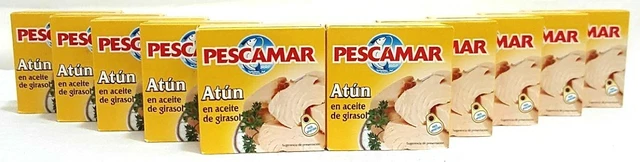 TONNO IN OLIO VEGETALE - 10x80g - PESCAMAR TONNO DOSE - DALLA SPAGNA