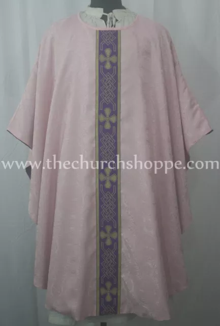 New Chasuble Rose clergy Gothic vestment & Stole,Gothic ,Casel,Casulla