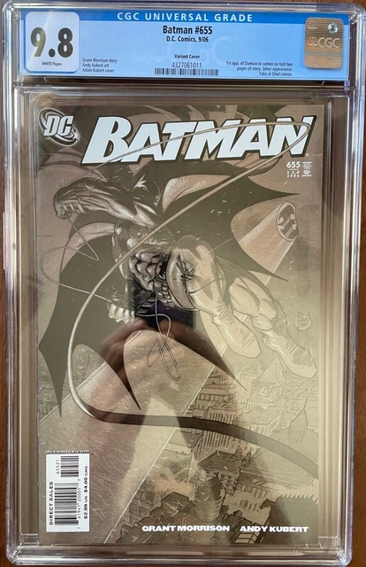 Batman #655 CGC 9.8 UNCIRCULATED! Adam Kubert Variant, KEY 1st App Damian Wayne