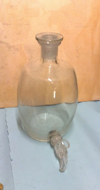 BOTTIGLIA IN VETRO SOFFIATO  da laboratorio