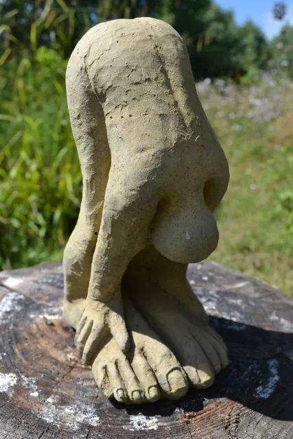 Bending Nude Diver stone home or garden ornament figure 22cm/8.5" H