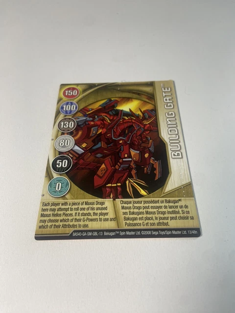 Bakugan Maxus Dragonoid Building Gate Gate Card