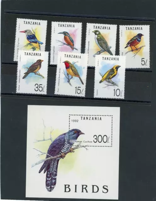 Tanzania 1992 Birds Scott# 978-85 Mint LH